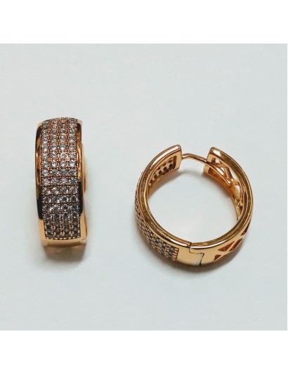 HUGGIE DOBLE VISTA C/4TIRA C/P 22MM CHAPA 14K